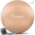 PIŁKA CIĄŻOWA DO AEROBIKU 65 CM NS-951 BEŻOWA