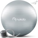 PIŁKA CIĄŻOWA DO AEROBIKU 65 CM NS-951 SZARA