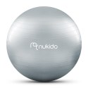 PIŁKA CIĄŻOWA DO AEROBIKU 65 CM NS-951 SZARA