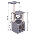 DRAPAK DLA KOTA 93 CM DR-265 PETHAUS J. SZARY
