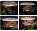 PARASOL OGRODOWY SKŁADANY 6 SEGMENTÓW ZIELONY 350CM