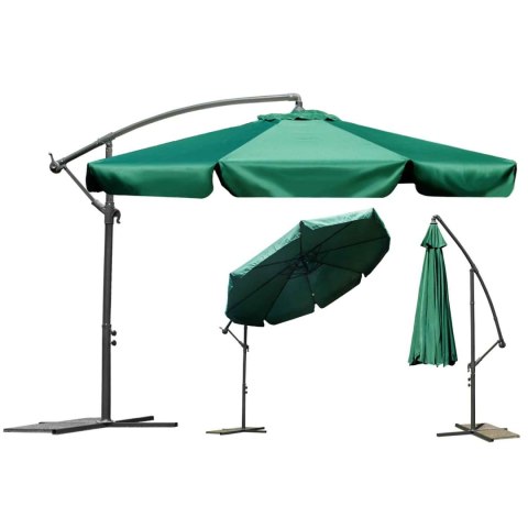 PARASOL OGRODOWY SKŁADANY 8 SEGMENTÓW ZIELONY 350CM PARASOL OGRODOWY SKŁADANY 8 SEGMENTÓW ZIELONY 350CM