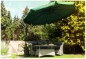 PARASOL OGRODOWY SKŁADANY 8 SEGMENTÓW ZIELONY 350CM