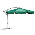 PARASOL OGRODOWY SKŁADANY 8 SEGMENTÓW ZIELONY 350CM
