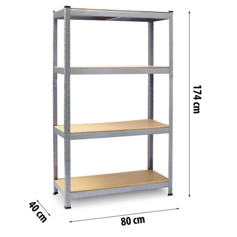 REGAŁ METALOWY MAGAZYNOWY 174 X 80 X 40 PLONOS 470100 REGAŁ METALOWY MAGAZYNOWY 174 X 80 X 40 PLONOS 470100