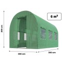 TUNEL OGRODOWY 2X3M 6M2 PLONOS