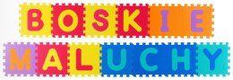 DUŻA MATA PIANKOWA, PUZZLE, LITERY KOLOROWE 36 SZT