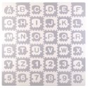 DUŻA MATA PIANKOWA, PUZZLE, POCIĄG, LITERKI 36 SZT