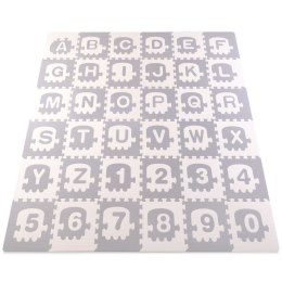 DUŻA MATA PIANKOWA, PUZZLE, POCIĄG, LITERKI 36 SZT