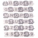 DUŻA MATA PIANKOWA, PUZZLE, POCIĄG, LITERKI 36 SZT