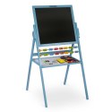 MAGNETYCZNA KREDOWA TABLICA OBROTOWA RICOKIDS - NIEBIESKA