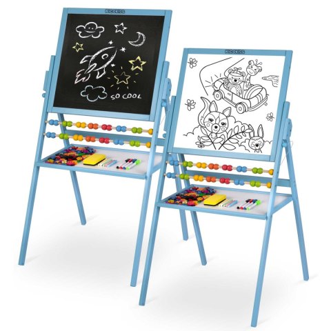 MAGNETYCZNA KREDOWA TABLICA OBROTOWA RICOKIDS - NIEBIESKA MAGNETYCZNA KREDOWA TABLICA OBROTOWA RICOKIDS - NIEBIESKA