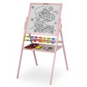 MAGNETYCZNA KREDOWA TABLICA OBROTOWA RICOKIDS - RÓŻOWA