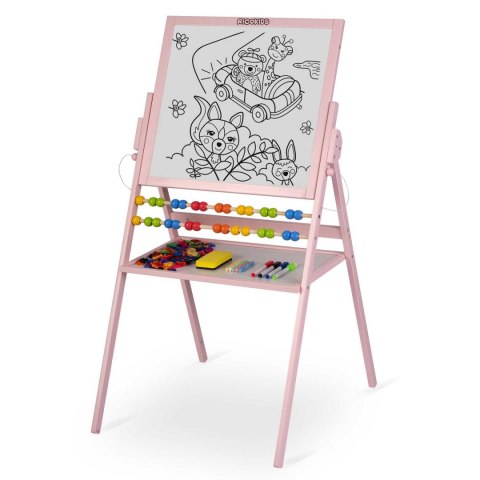 MAGNETYCZNA KREDOWA TABLICA OBROTOWA RICOKIDS - RÓŻOWA MAGNETYCZNA KREDOWA TABLICA OBROTOWA RICOKIDS - RÓŻOWA