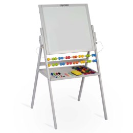 MAGNETYCZNA KREDOWA TABLICA OBROTOWA RICOKIDS - SZARA