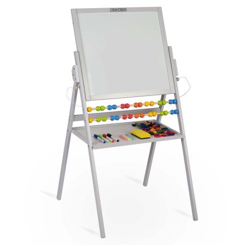 MAGNETYCZNA KREDOWA TABLICA OBROTOWA RICOKIDS - SZARA MAGNETYCZNA KREDOWA TABLICA OBROTOWA RICOKIDS - SZARA