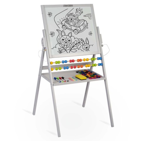 MAGNETYCZNA KREDOWA TABLICA OBROTOWA RICOKIDS - SZARA MAGNETYCZNA KREDOWA TABLICA OBROTOWA RICOKIDS - SZARA
