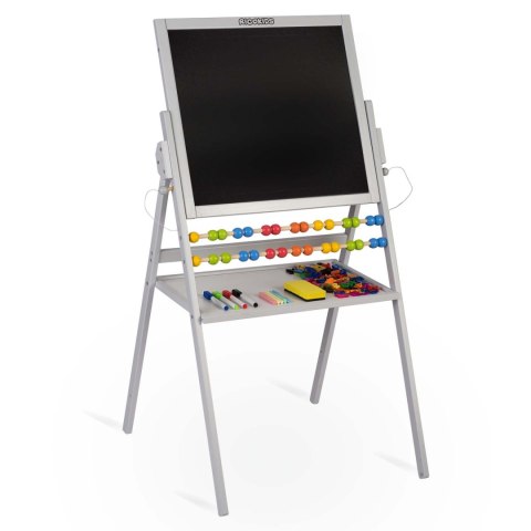MAGNETYCZNA KREDOWA TABLICA OBROTOWA RICOKIDS - SZARA MAGNETYCZNA KREDOWA TABLICA OBROTOWA RICOKIDS - SZARA