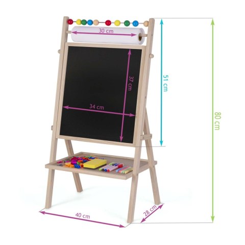 MAGNETYCZNA KREDOWA TABLICA OBROTOWA RICOKIDS MAGNETYCZNA KREDOWA TABLICA OBROTOWA RICOKIDS