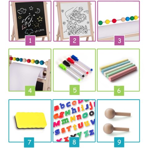 MAGNETYCZNA KREDOWA TABLICA OBROTOWA RICOKIDS MAGNETYCZNA KREDOWA TABLICA OBROTOWA RICOKIDS
