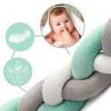 OTULACZ DO ŁÓŻECZKA RICOKIDS 2M - MIĘTOWO-SZARY