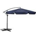 PARASOL OGRODOWY SKŁADANY 6 SEGMENTOWY 350 CM Z POKROWCEM PLONOS PL-880