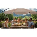 PARASOL OGRODOWY SKŁADANY 6 SEGMENTOWY 350 CM Z POKROWCEM PLONOS PL-880