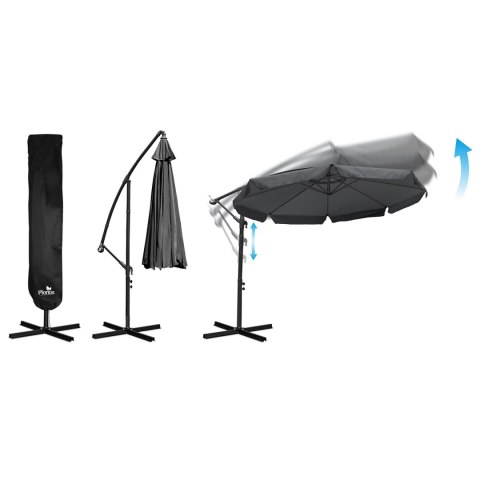 PARASOL OGRODOWY SKŁADANY 8 SEGMENTOWY 350 CM Z POKROWCEM PLONOS PL-881 PARASOL OGRODOWY SKŁADANY 8 SEGMENTOWY 350 CM Z POKROWCEM PLONOS PL-881