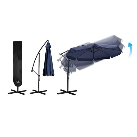 PARASOL OGRODOWY SKŁADANY 8 SEGMENTOWY 350 CM Z POKROWCEM PLONOS PL-881 PARASOL OGRODOWY SKŁADANY 8 SEGMENTOWY 350 CM Z POKROWCEM PLONOS PL-881