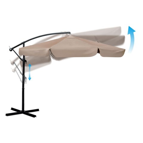 PARASOL OGRODOWY SKŁADANY 8 SEGMENTOWY 350 CM Z POKROWCEM PLONOS PL-881 PARASOL OGRODOWY SKŁADANY 8 SEGMENTOWY 350 CM Z POKROWCEM PLONOS PL-881