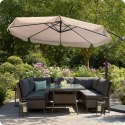 PARASOL OGRODOWY SKŁADANY 8 SEGMENTOWY 350 CM Z POKROWCEM PLONOS PL-881