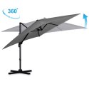 PARASOL OGRODOWY SKŁADANY 8 SEGMENTOWY 420 CM Z POKROWCEM PLONOS PL-883
