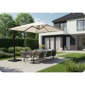 PARASOL OGRODOWY SKŁADANY 8 SEGMENTOWY 420 CM Z POKROWCEM PLONOS PL-883