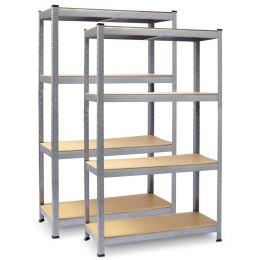 REGAŁ METALOWY MAGAZYNOWY ZESTAW 2 SZT 180 X 90 X 40 CM PLONOS PL-702