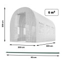 TUNEL OGRODOWY 2 X 3 M (6M2) BIAŁY PLONOS