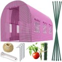 TUNEL OGRODOWY 2 X 3 M (6M2) RÓŻOWY PLONOS