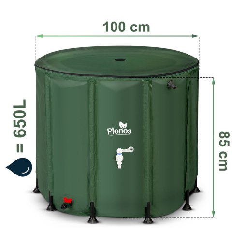 ZBIORNIK NA DESZCZÓWKĘ 650 L PLONOS PL-522 ZBIORNIK NA DESZCZÓWKĘ 650 L PLONOS PL-522