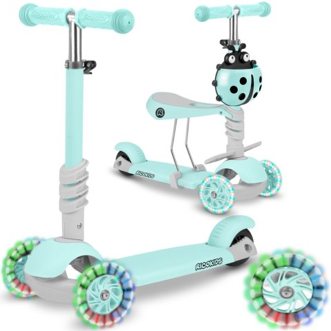 HULAJNOGA TRÓJKOŁOWA RICOKIDS BUGGY - MIĘTOWA HULAJNOGA TRÓJKOŁOWA RICOKIDS BUGGY - MIĘTOWA