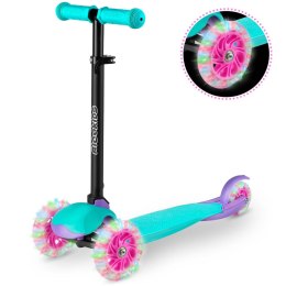 HULAJNOGA TRÓJKOŁOWA RICOKIDS LOCO - TURKUSOWO RÓŻOWA