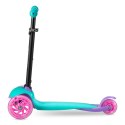 HULAJNOGA TRÓJKOŁOWA RICOKIDS LOCO - TURKUSOWO RÓŻOWA
