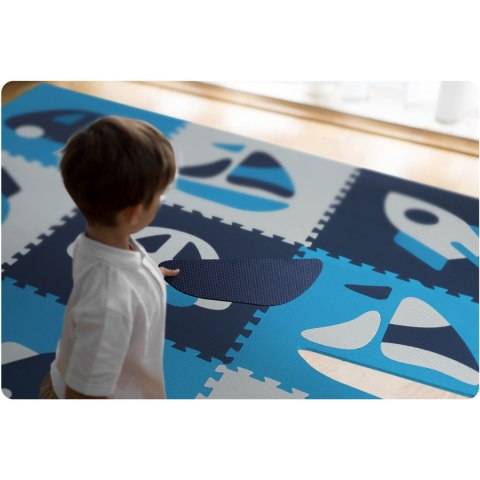 MATA PIANKOWA PUZZLE 180X180CM 9 SZT NIEBIESKA MATA PIANKOWA PUZZLE 180X180CM 9 SZT NIEBIESKA