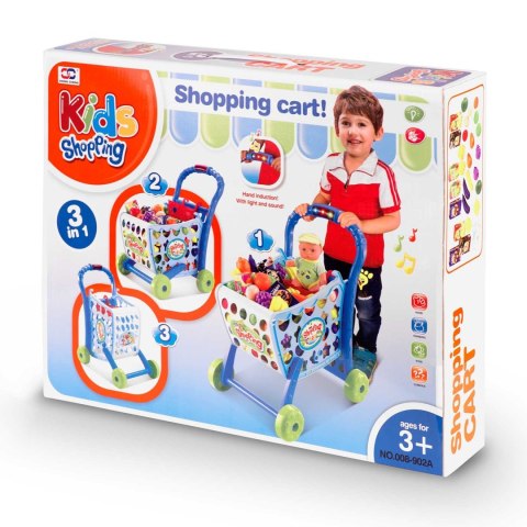 WÓZEK NA ZAKUPY RICOKIDS 773400 NIEBIESKI WÓZEK NA ZAKUPY RICOKIDS 773400 NIEBIESKI