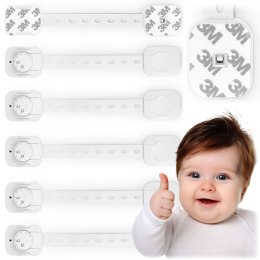 ZABEZPIECZENIE OTWIERANIA SZAFEK RICOKIDS 798200 6 SZT BIAŁE