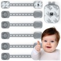 ZABEZPIECZENIE OTWIERANIA SZAFEK RICOKIDS 798201 6 SZT SZARE