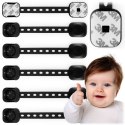 ZABEZPIECZENIE OTWIERANIA SZAFEK RICOKIDS 798202 6 SZT CZARNE