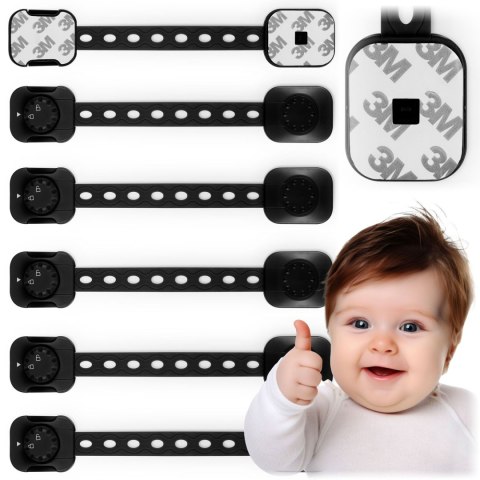 ZABEZPIECZENIE OTWIERANIA SZAFEK RICOKIDS 798202 6 SZT CZARNE ZABEZPIECZENIE OTWIERANIA SZAFEK RICOKIDS 798202 6 SZT CZARNE