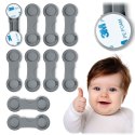 ZABEZPIECZENIE OTWIERANIA SZAFEK RICOKIDS 798301 10 SZT SZARE