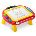 ZNIKOPIS TABLICA + STOLIK DO RYSOWANIA RICOKIDS - CZERWONY
