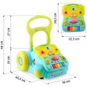 CHODZIK EDUKACYJNY Z MUZYKĄ 2W1 RK-744 RICOKIDS TURKUSOWY