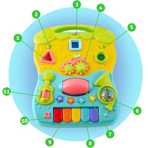 CHODZIK EDUKACYJNY Z MUZYKĄ 2W1 RK-744 RICOKIDS TURKUSOWY CHODZIK EDUKACYJNY Z MUZYKĄ 2W1 RK-744 RICOKIDS TURKUSOWY